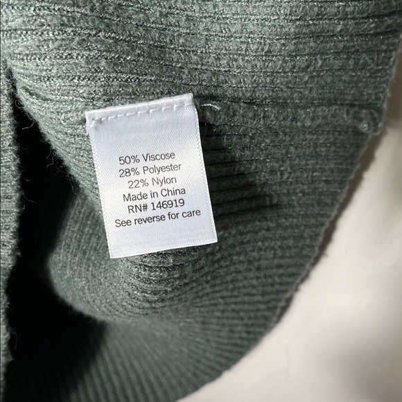 Nine West Ribbed Square Neck Top - Sage - Picture 4 of 7